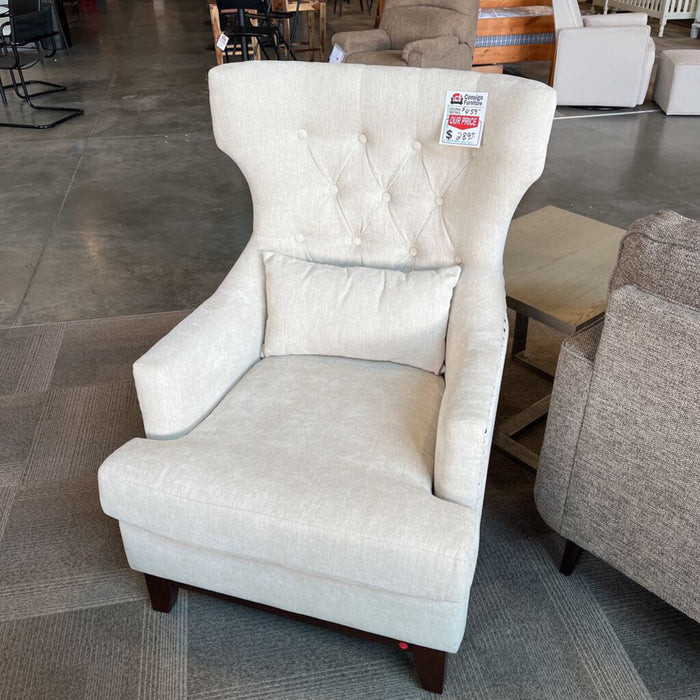 HOB 1217F4s Beige Accent Chair