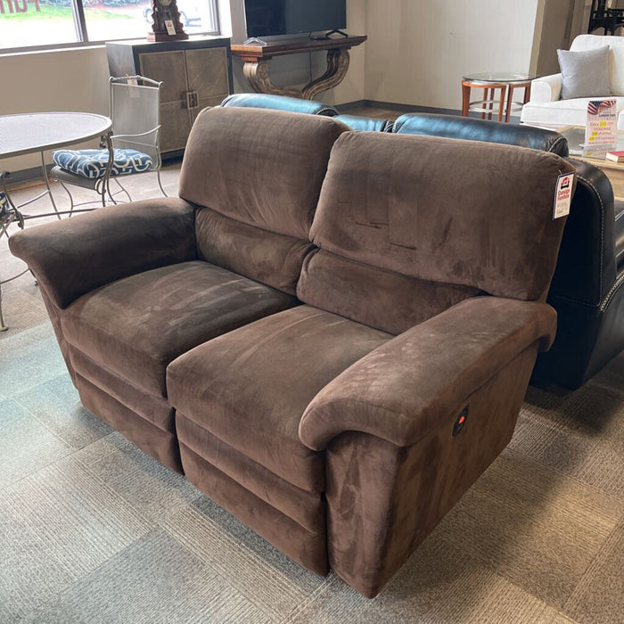 Brown Reclining Loveseat