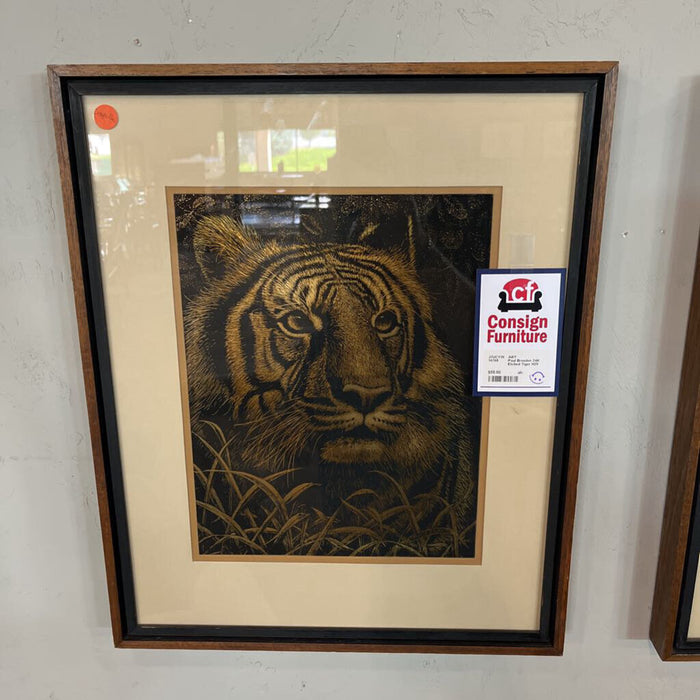 Paul Breeden 24K Etched Tiger