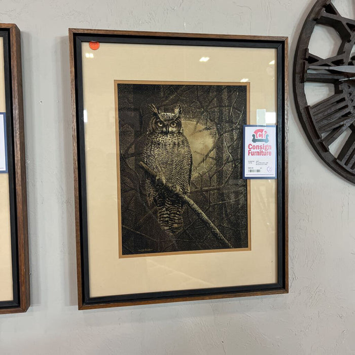 Paul Breeden 24K Etched Owl