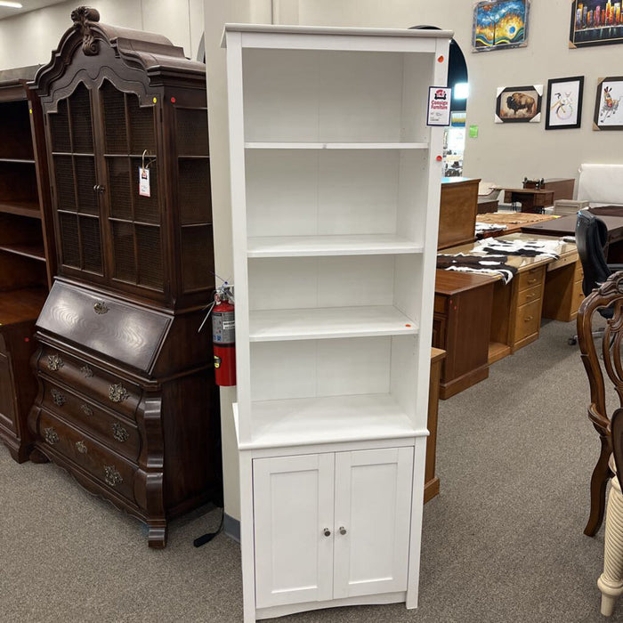 White Shelf w/ Cabinet