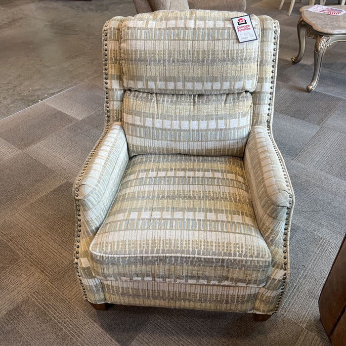 Beige Pattern Accent Chair