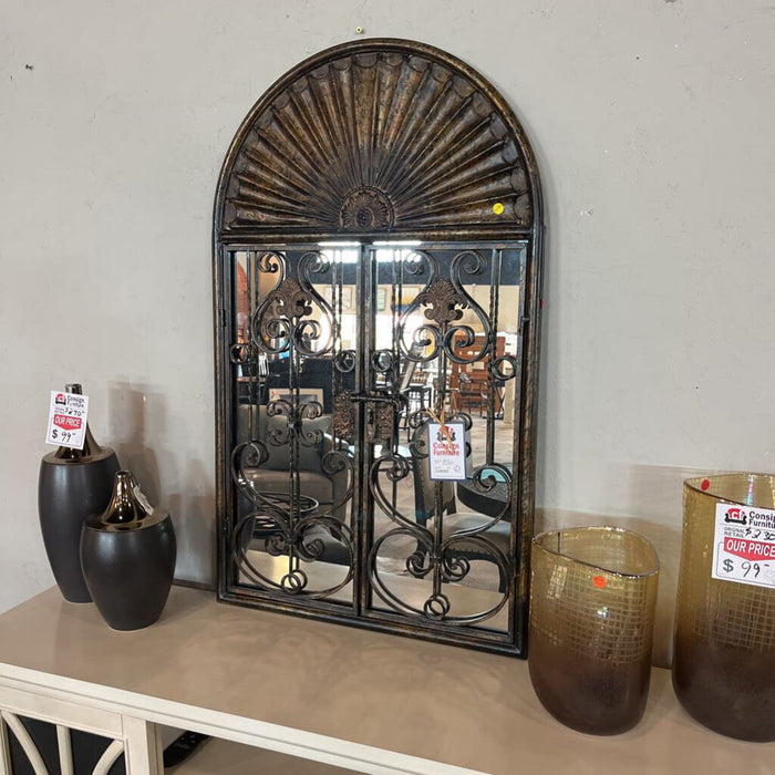 Metal Window Frame Mirror