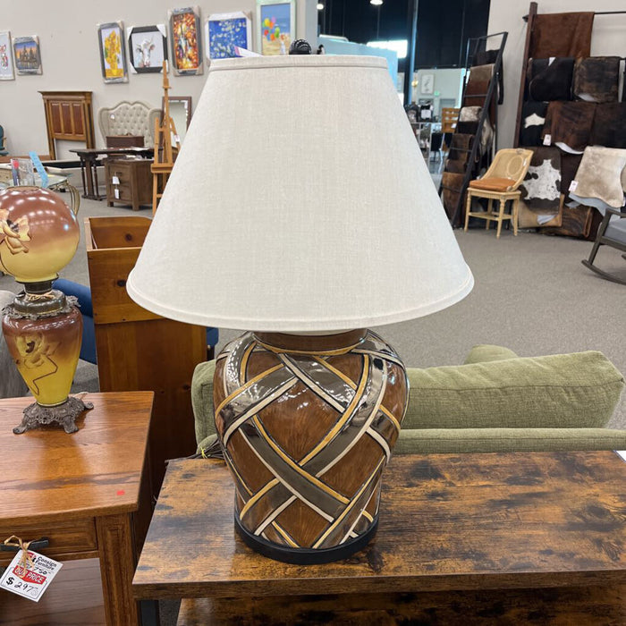 Brown / Silver Lamp