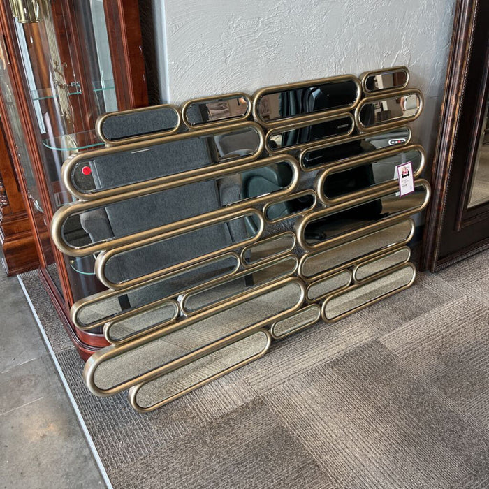 Gold Framed Modern Mirror