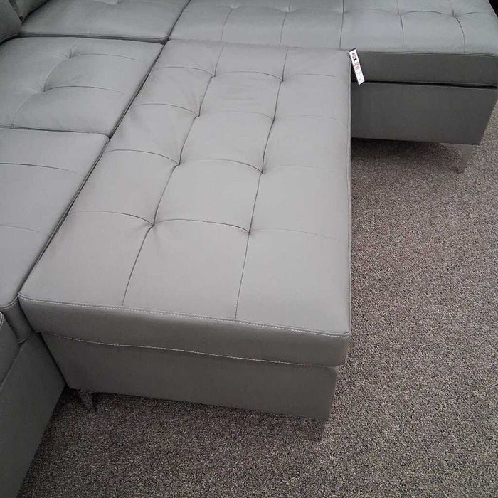 H 8378Gry-4 Ottoman