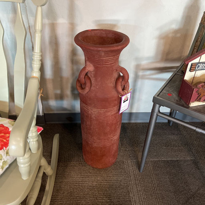 Red Floor Vase