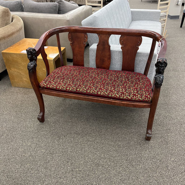 Vintage Carved Bench