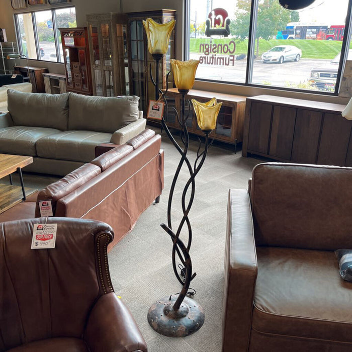 Metal Branch Floor Lamp