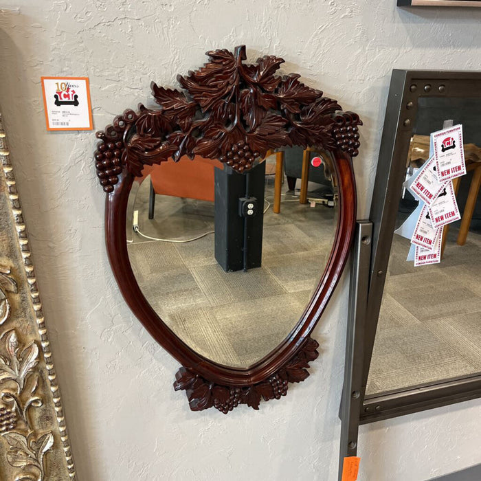 Carved Mahogany Mirror