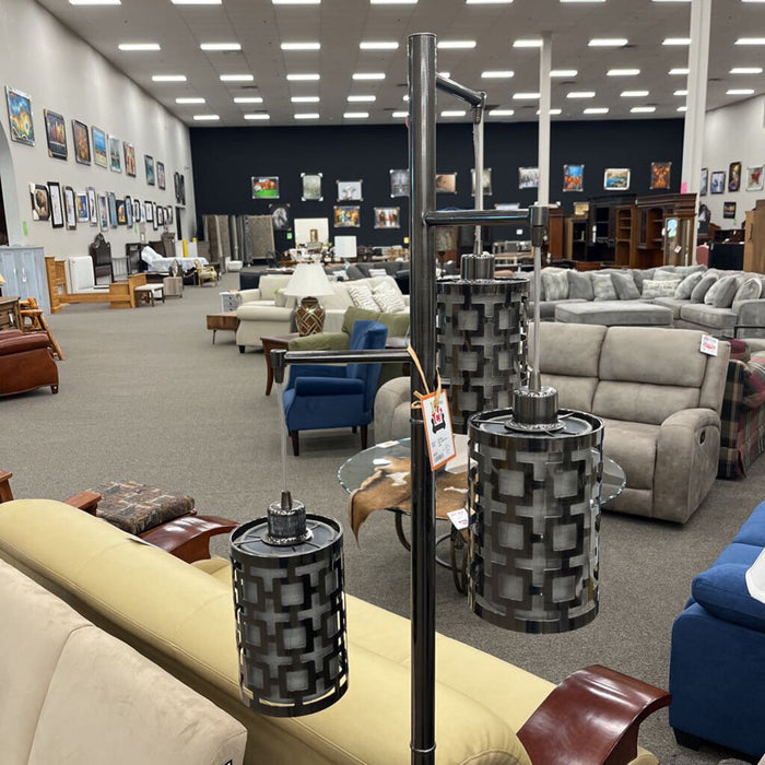 Silver 3-light Floor Lamp
