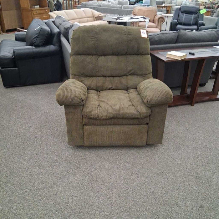 Olive Fabric Rocking Recliner