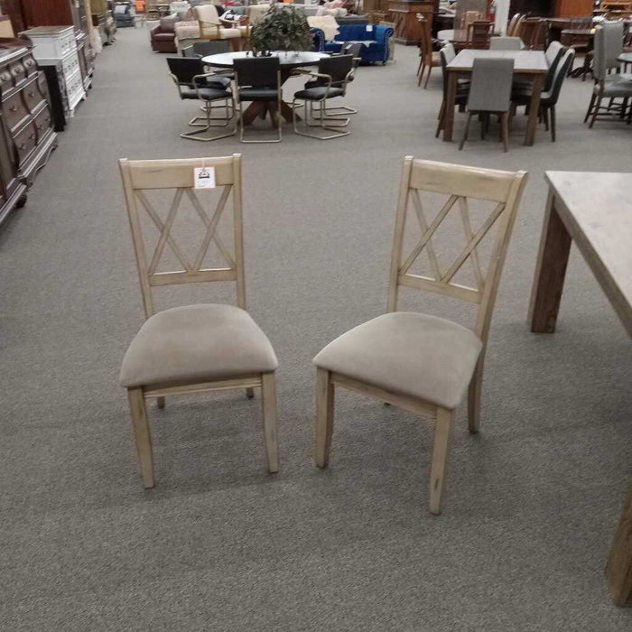 Pair of Green Dining Chairs