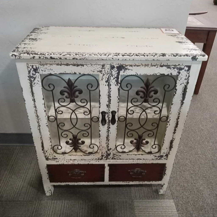 White Accent Cabinet