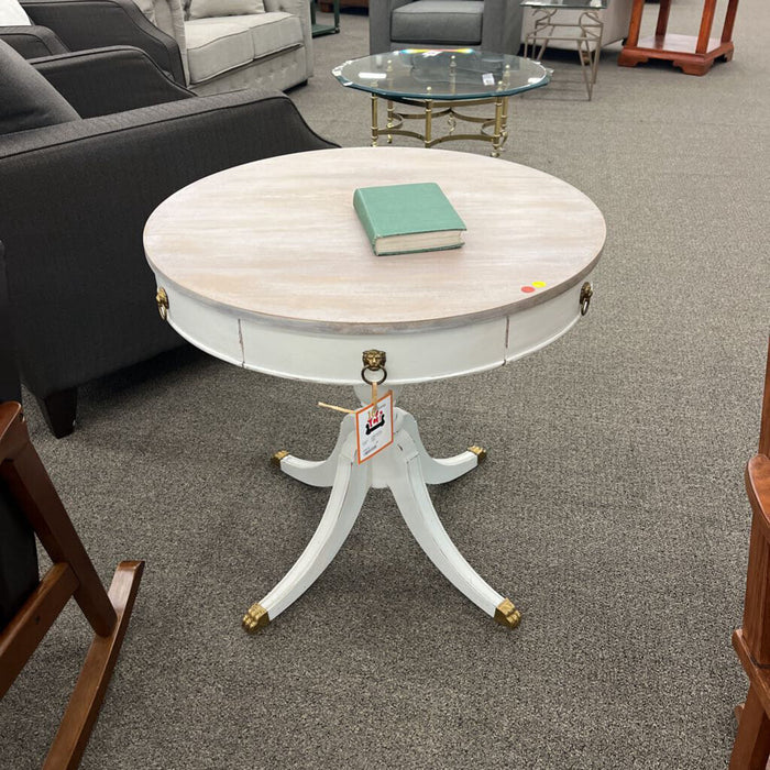 White 2 Drawer Table