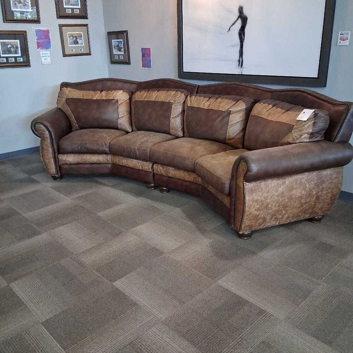 Lg. 2pc. Leather Accent Sofa