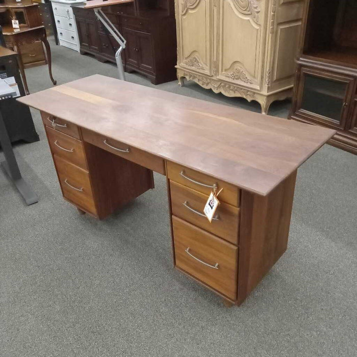 Modern Rustic Red Wood Desk