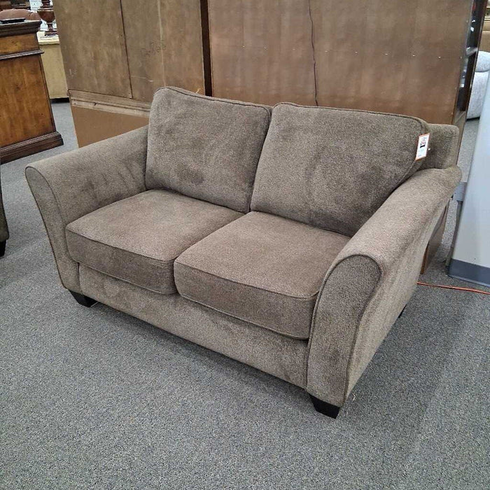 Lt. Brown Fabric Loveseat