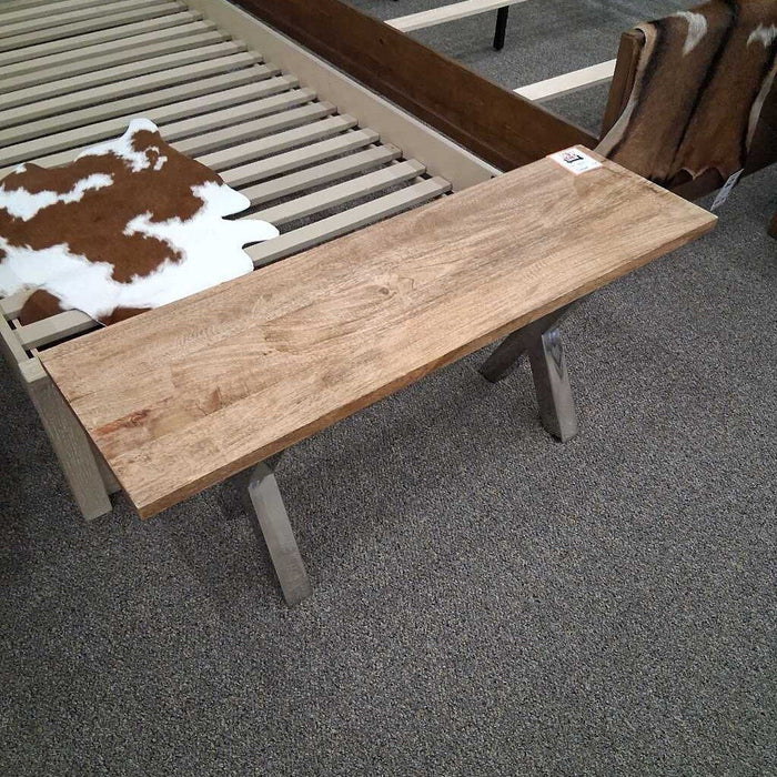 Wood & Metal Bench
