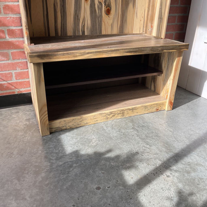 Blue pine hall tree w/ shelf