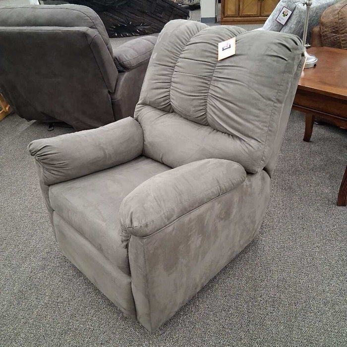 "Darcy" Gray Fabric Recliner