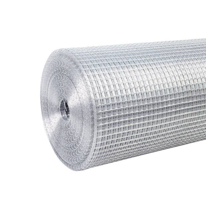 Galvanized Hardware Cloth, Metal Wire Fencing Roll For Garden And Animal Protection - Silver