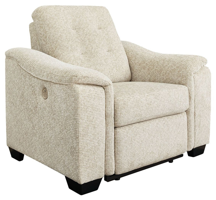 Beaconfield - Zero Wall Power Wide Recliner - Sandstone
