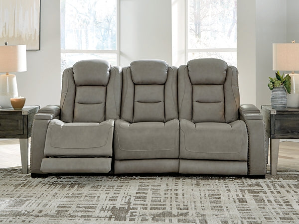 The Man-Den PWR REC Sofa with ADJ Headrest