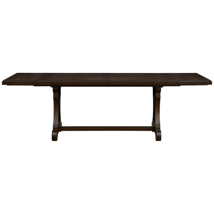 Rectangle Extension Dining Table - Brown