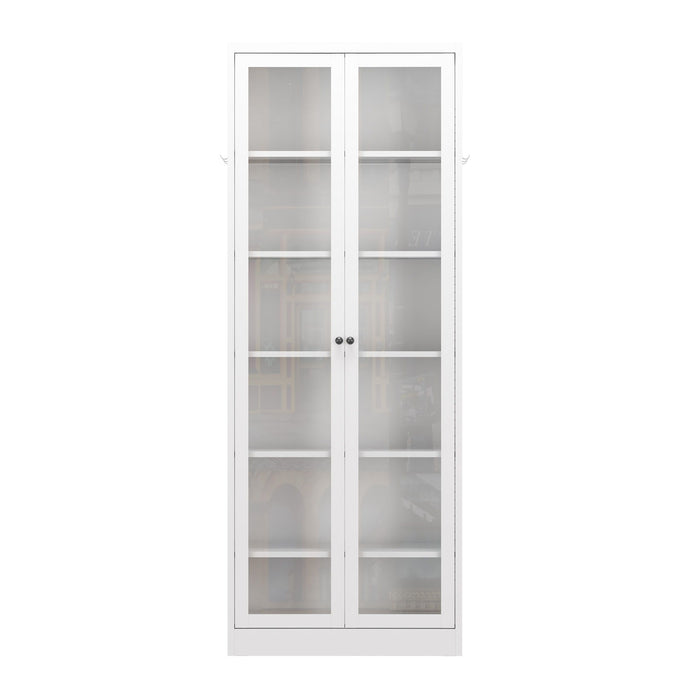 Kitchen Pantry Cabinet With 5 Adjustable Shelves, Freestanding Storage For Kitchen - White