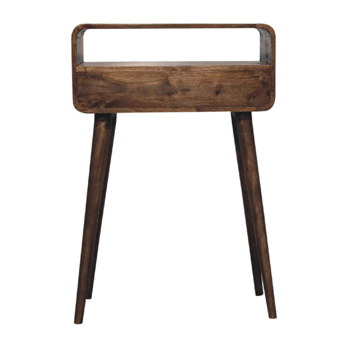 Solid Wood Curved Console Table