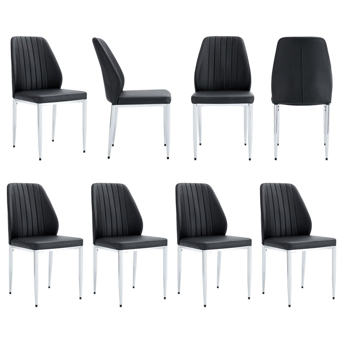 Modern Comfort Dining Chairs With Extended Backrest