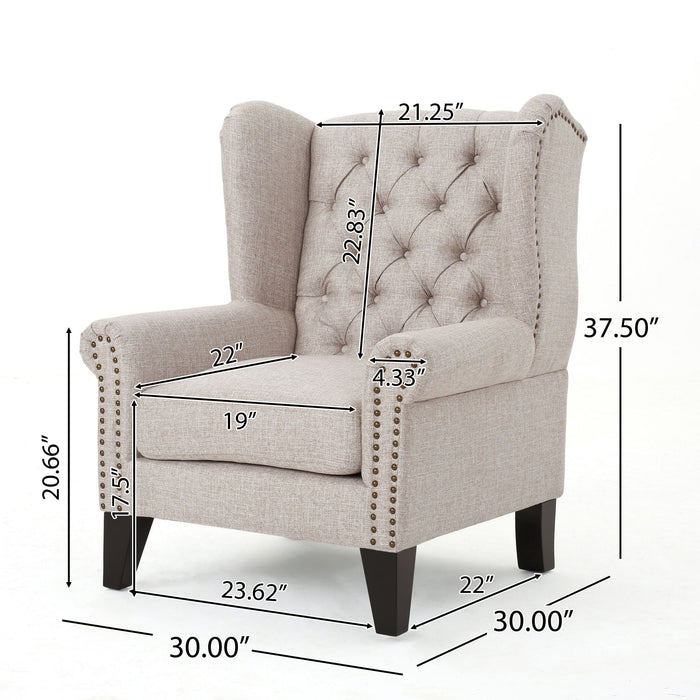 Mid Century Modern Arm Reading Chair For Living Room