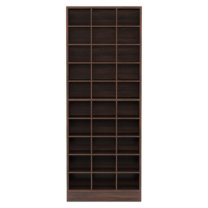 10 Tier Shoe Storage Cabinet With 30 Cubbies