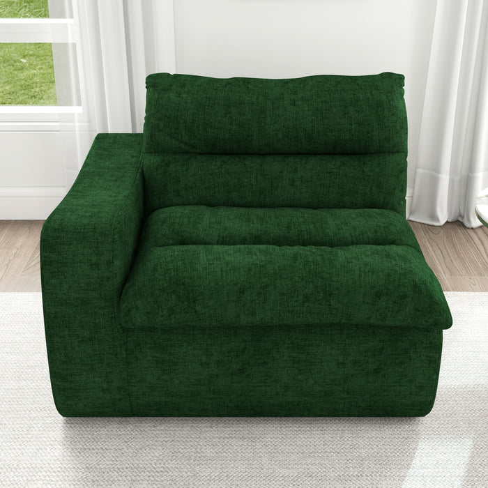 Modern Lazy Floor Sofa With Right Arm, Comfortable Beanbag Lounge