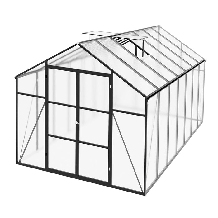 Gain Height Windproof Greenhouse All Season Outdoor Garden Shelter