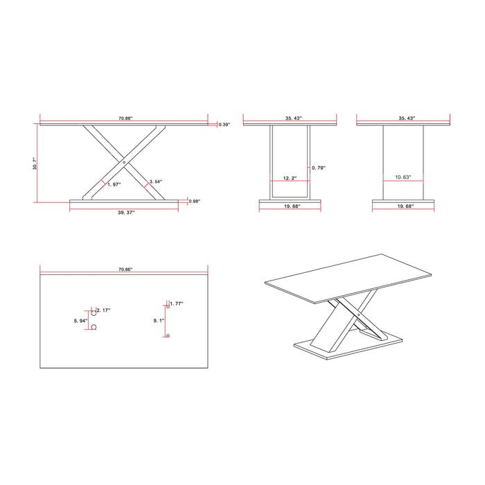 Gwen - Dining Table - Marble
