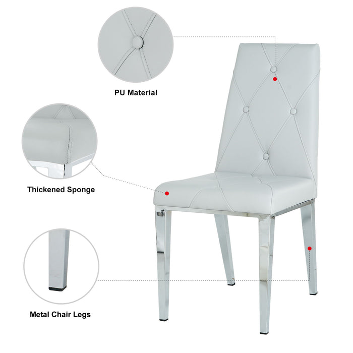 Modern Light Luxury Dining Chair (Set of 2)