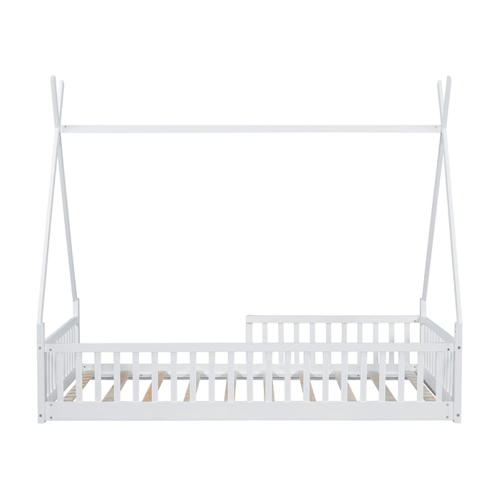 House Shaped Design Bed With Fence