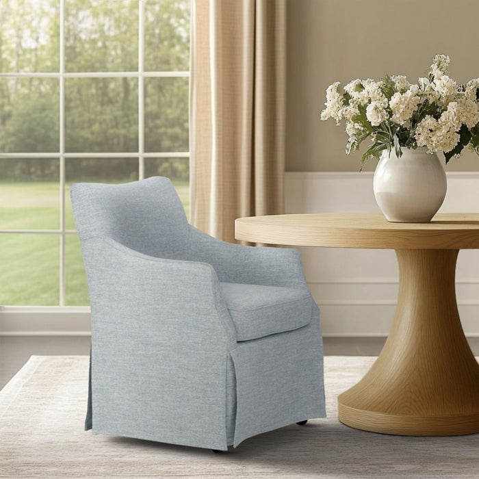 London - Upholstered Skirted Dining Arm Chair