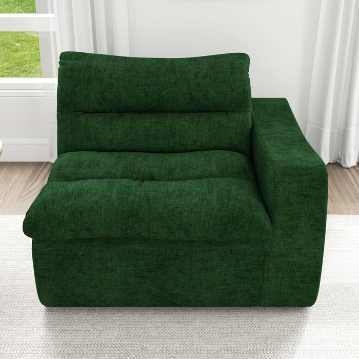 Modern Lazy Floor Sofa With Right Arm, Comfortable Beanbag Lounge