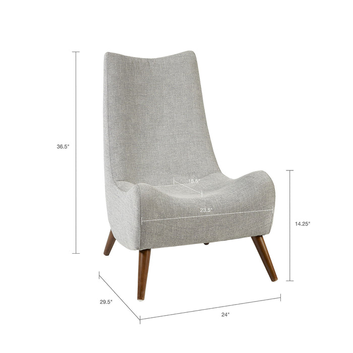Fancy Chair With Plush Seating - Tan