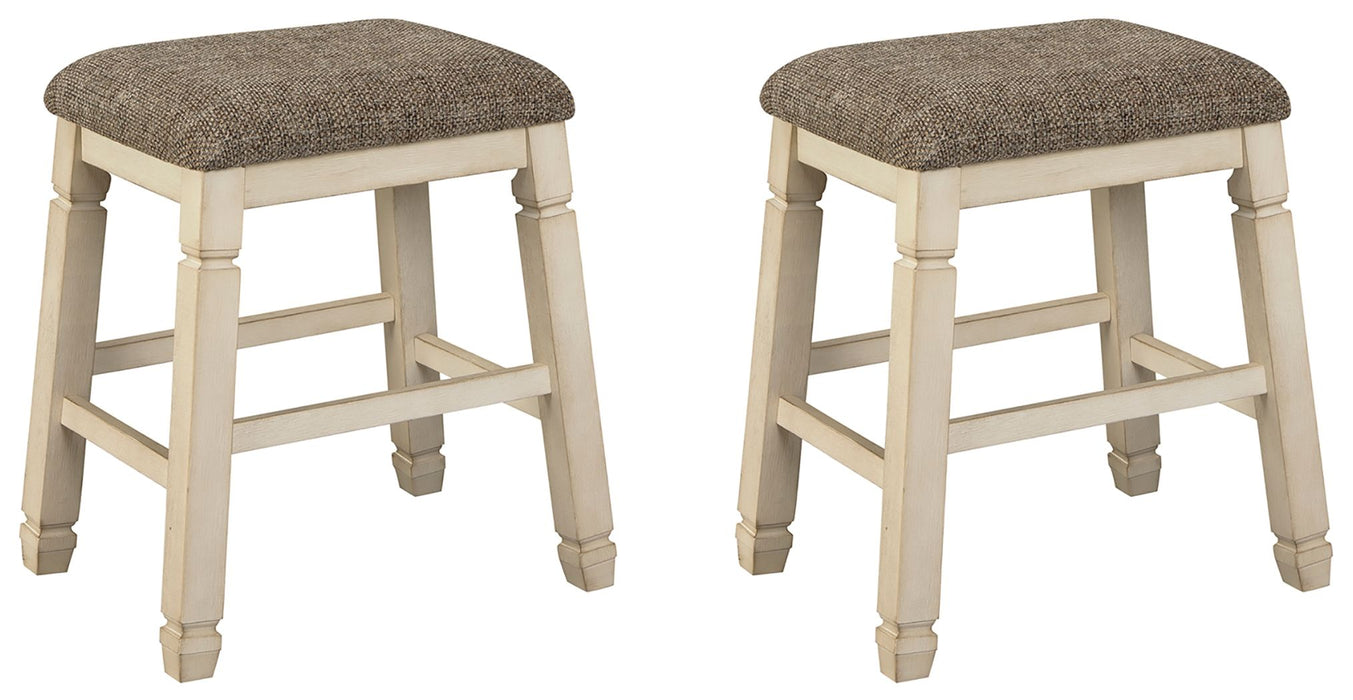 Bolanburg - Upholstered Stool (Set of 2) - Beige