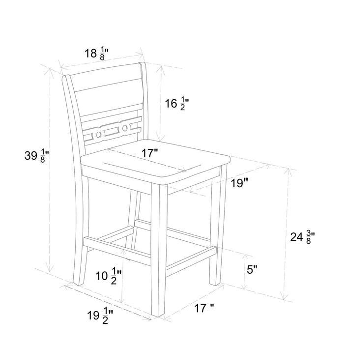 Davis - Barstool (Set of 2) - Gray