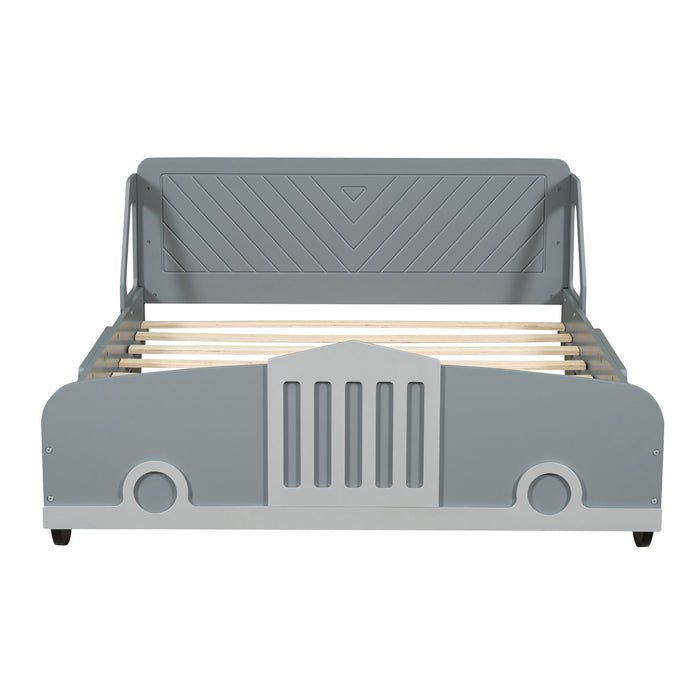 Car Shaped Platform Bed With Wheels