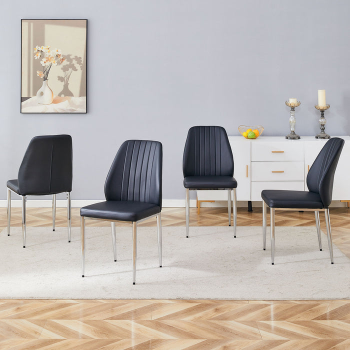 Modern Comfort Dining Chairs With Extended Backrest