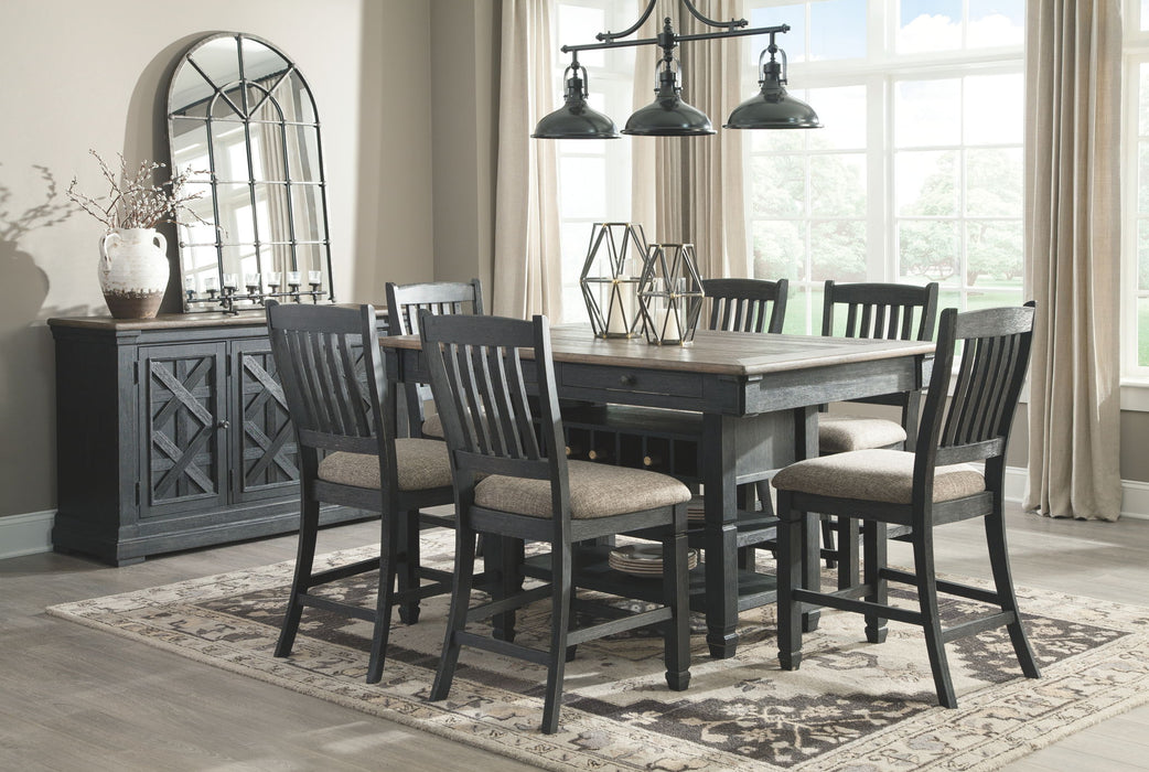 Tyler Creek - Black / Gray - Dining Room Server