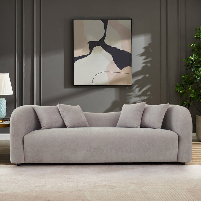Mason - Mid Century Modern Luxury Tight Back Curvy Couch