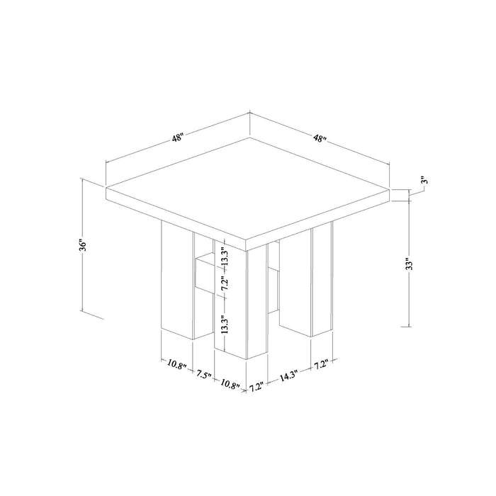 Mikha - Bar Table And 4 Bar Stools