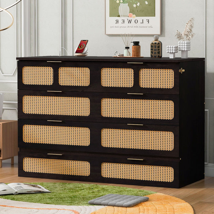 Classic Stylish Murphy Bed With Large Drawers
